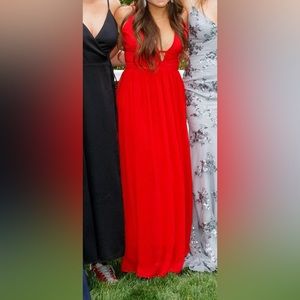 Aqua Size Small red dress worn once